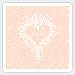 Blossoming Heart Sticker